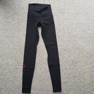Lululemon Wunder Under Pant - Black - Ohio State Buckeyes (script) - Size 2